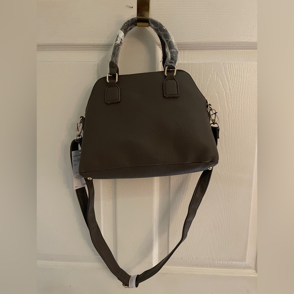Gloria Vanderbilt Elegant Brown Dome Satchel with Adjustable Strap - Picture 3 of 6